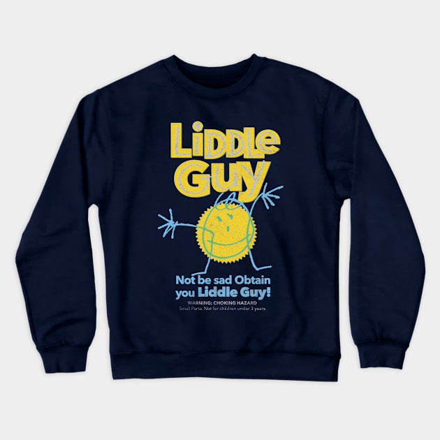 liddle guy - for dark background Crewneck Sweatshirt by BrownWoodRobot